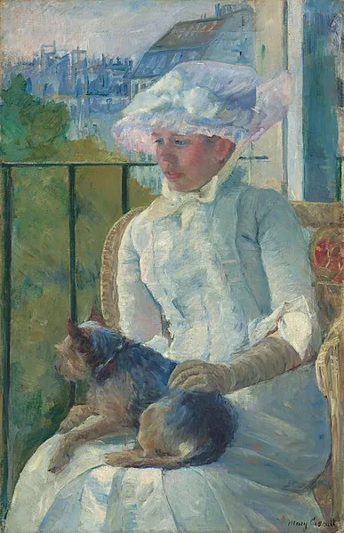 Young Girl at a Window by Mary Cassatt, 1885