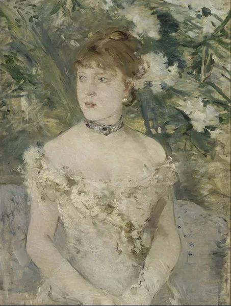 Young Girl in a Ball Gown by Berthe Morisot, 1879