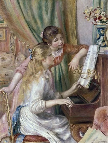 Young Girls at the Piano by Pierre-Auguste Renoir, 1892